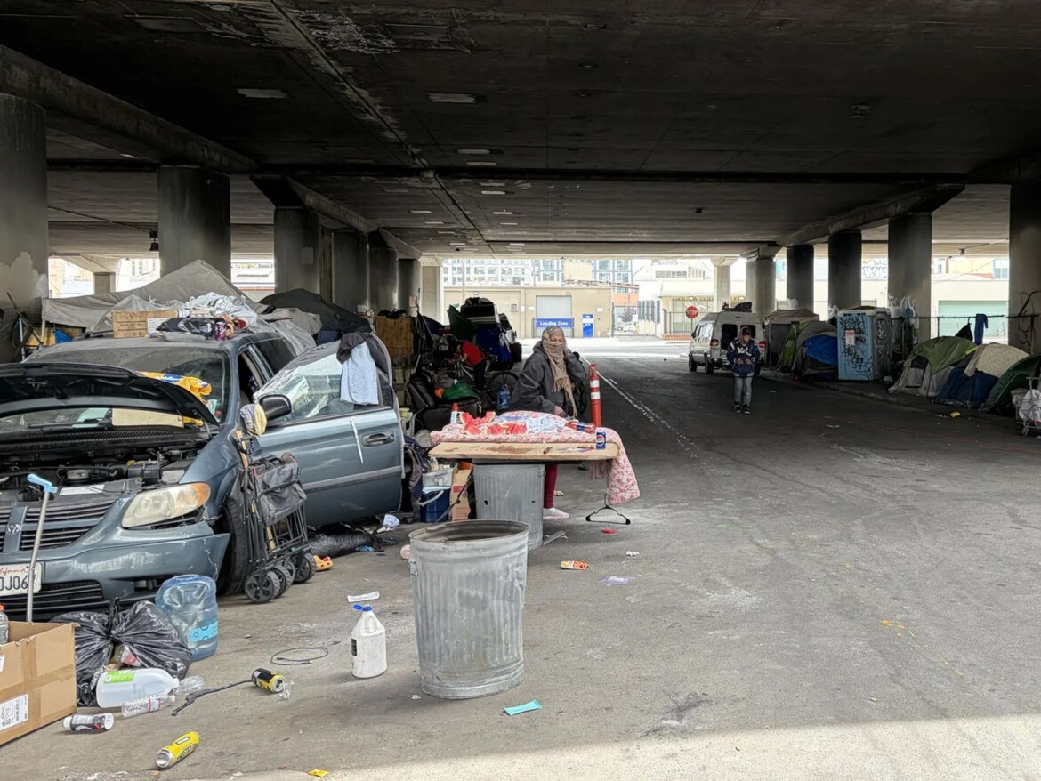 A community grew under an Oakland freeway — now a construction project may scatter it