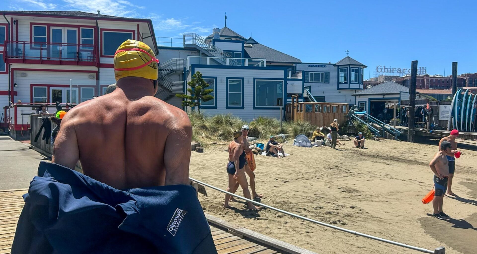 Leaving it all on the shore: Swimmers brave chilly SF Bay and navigate through addiction