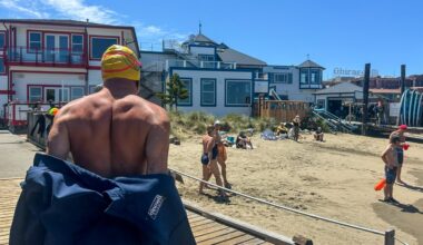 Leaving it all on the shore: Swimmers brave chilly SF Bay and navigate through addiction