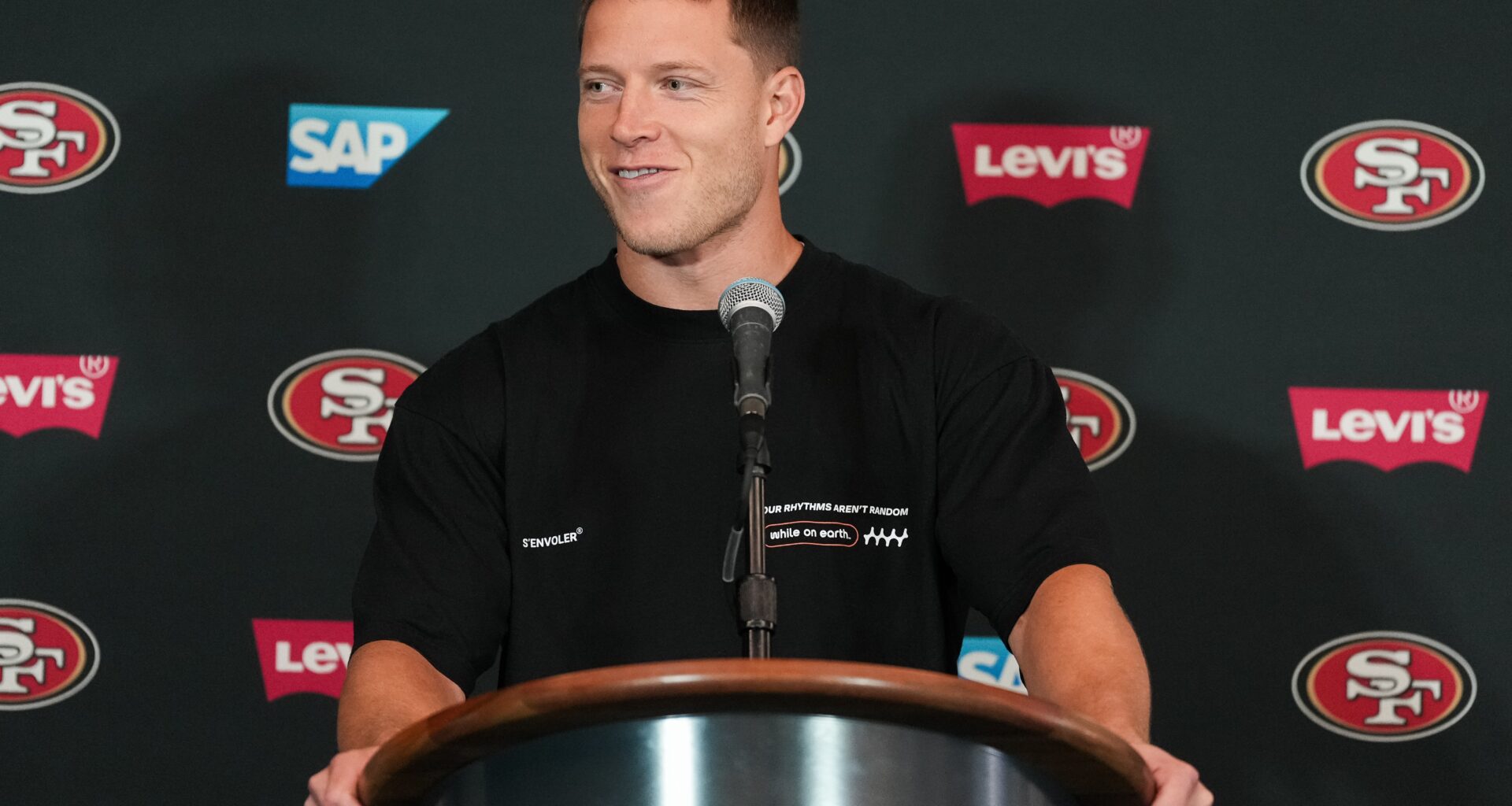 San Francisco 49ers' Christian McCaffrey is loving trip to Australia