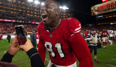 49ers' Sam Okuayinonu excited for another Australia adventure