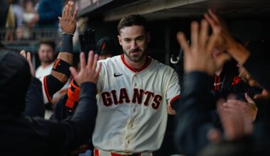 SF Giants' Bryce Eldridge scratched from lineup due to head laceration