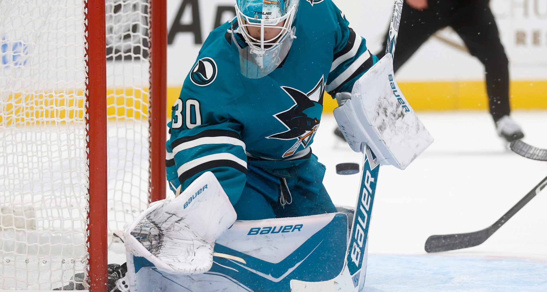 San Jose Sharks lose to Vegas Golden Knights. Carter Hart