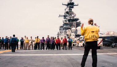 Navy video shows life aboard USS Boxer as it enforces Iran blockade