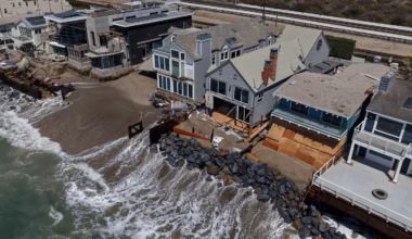 Fight intensifies over fate of California homes falling into the sea