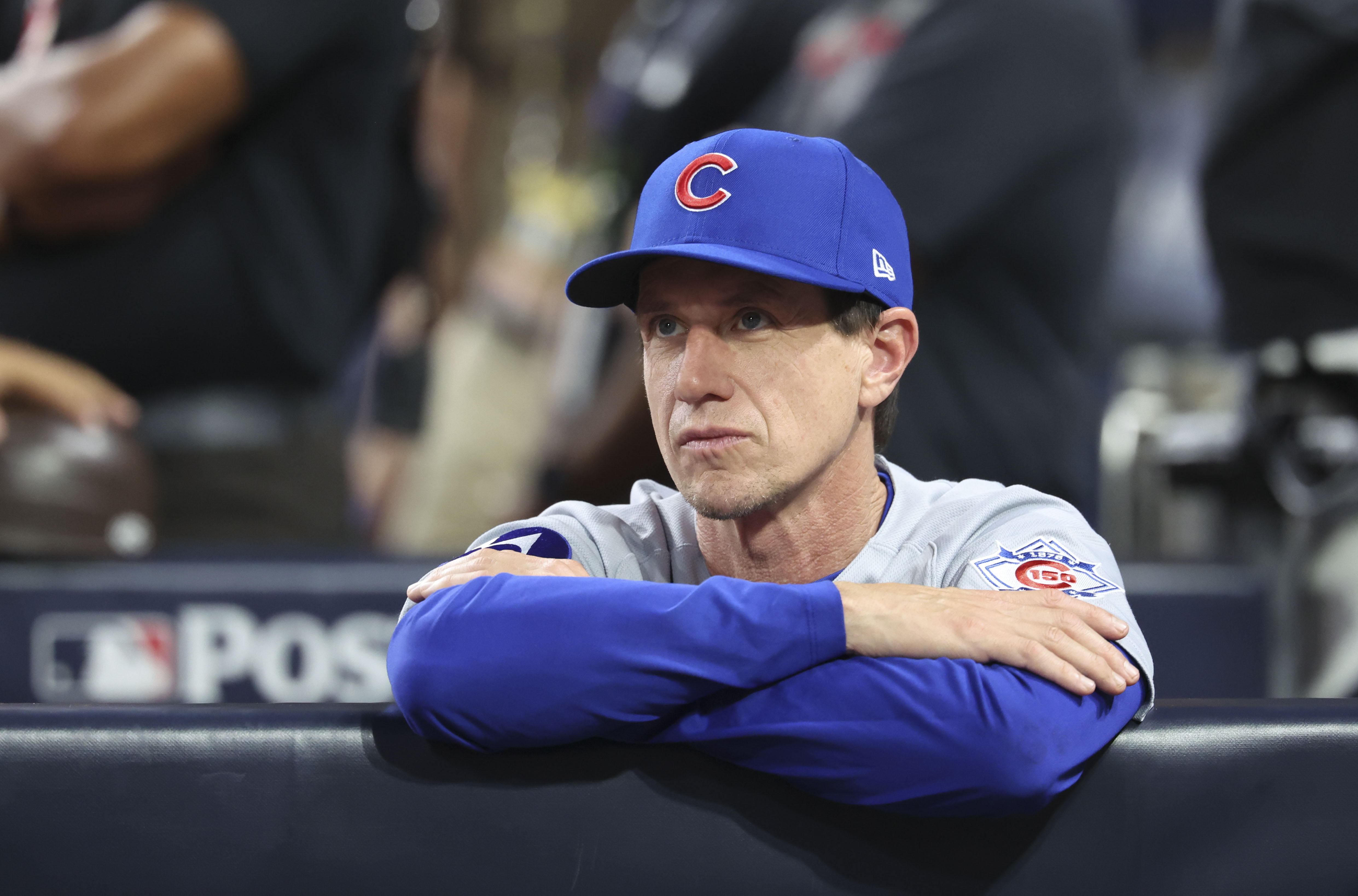Cubs manager Craig Counsell prepares for Game 1 of their wild-card series on Sept. 29, 2026, in San Diego. (Brian Cassella/Chicago Tribune)