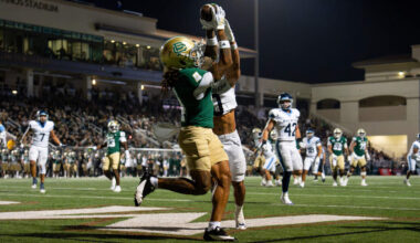 Cal Poly SLO football falls to San Diego 38-35 on homecoming.