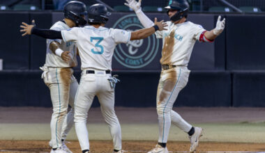 Corona's early three-run blast powers the Coast to victory to open up September