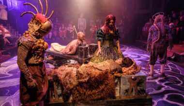 A dramatic laboratory scene from Frankenstein: Resurrection at Nocturne Theatre