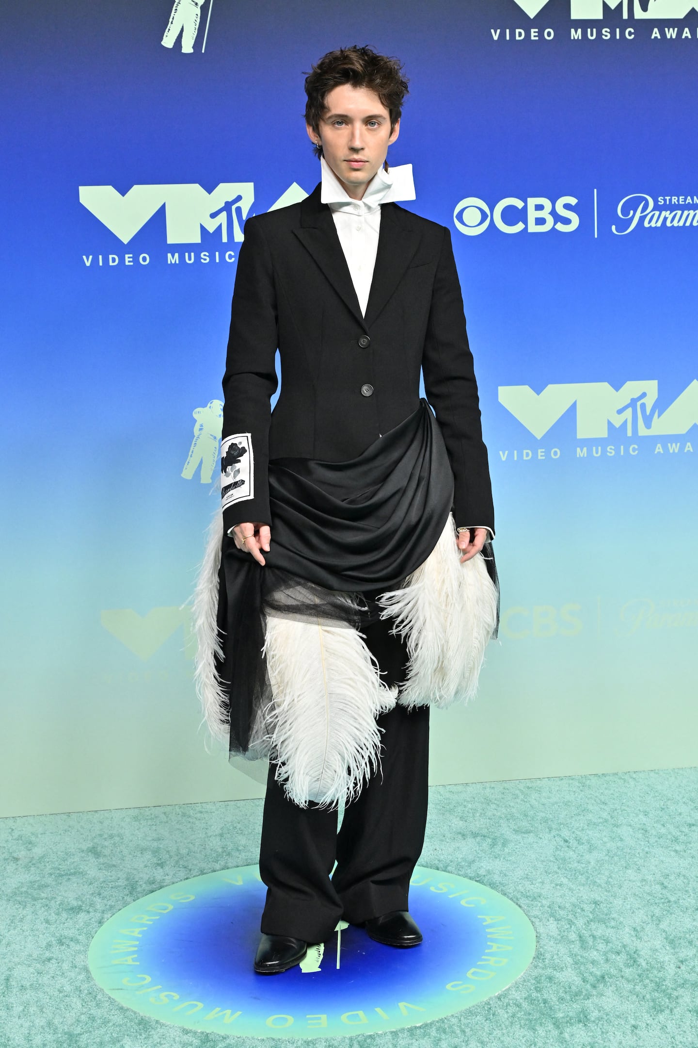 Troye Sivan attended the MTV Video Music Awards at the Peacock Theater in Los Angeles on Sept. 27.