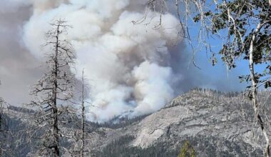 Yosemite CA road closed due to wildfire smoke