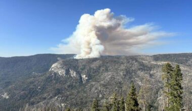 Wildfire spreads toward Yosemite Valley from Wawona