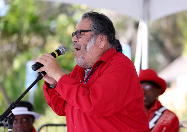 Eli Albert performs with the West Coast Blues Society band during the 23rd Annual Healthy Living Festival at the Oakland Zoo in Oakland, Calif., on Thursday, Sept. 24, 2026. (Jane Tyska/Bay Area News Group)