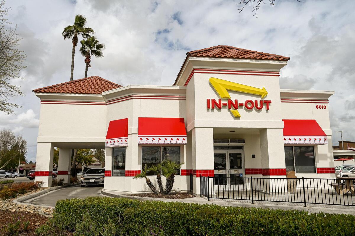 In-N-Out Burger, located the River Park Shopping Center in north Fresno, photographed on Wednesday, March 29, 2023.