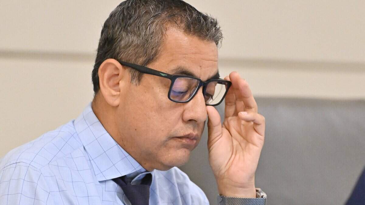 Fresno City Council member Miguel Arias is seen during a council meeting Thursday, July 30, 2026, in downtown Fresno.