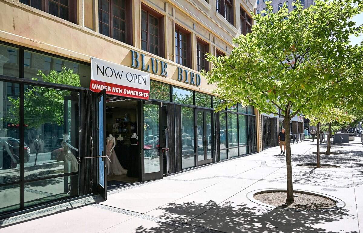 A business inside the Kress Building is not open on Fulton Street in downtown Fresno. Many buildings in the downtown area are available for sale or lease and a property owner says the market there is really good. But a lot of work is needed: more parking, more engagement between the city and businesses that could open locations in those spaces.