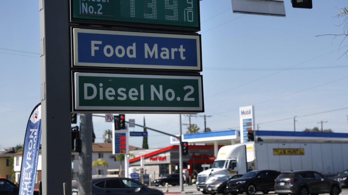 Diesel fuel prices in California reach record high – NBC Los Angeles