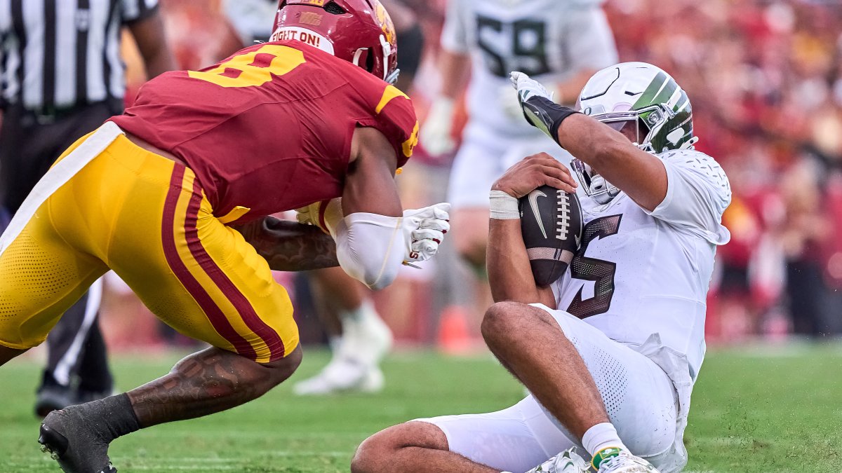 USC suspends LB Desman Stephens for 1 game for hit on Oregon – NBC Los Angeles