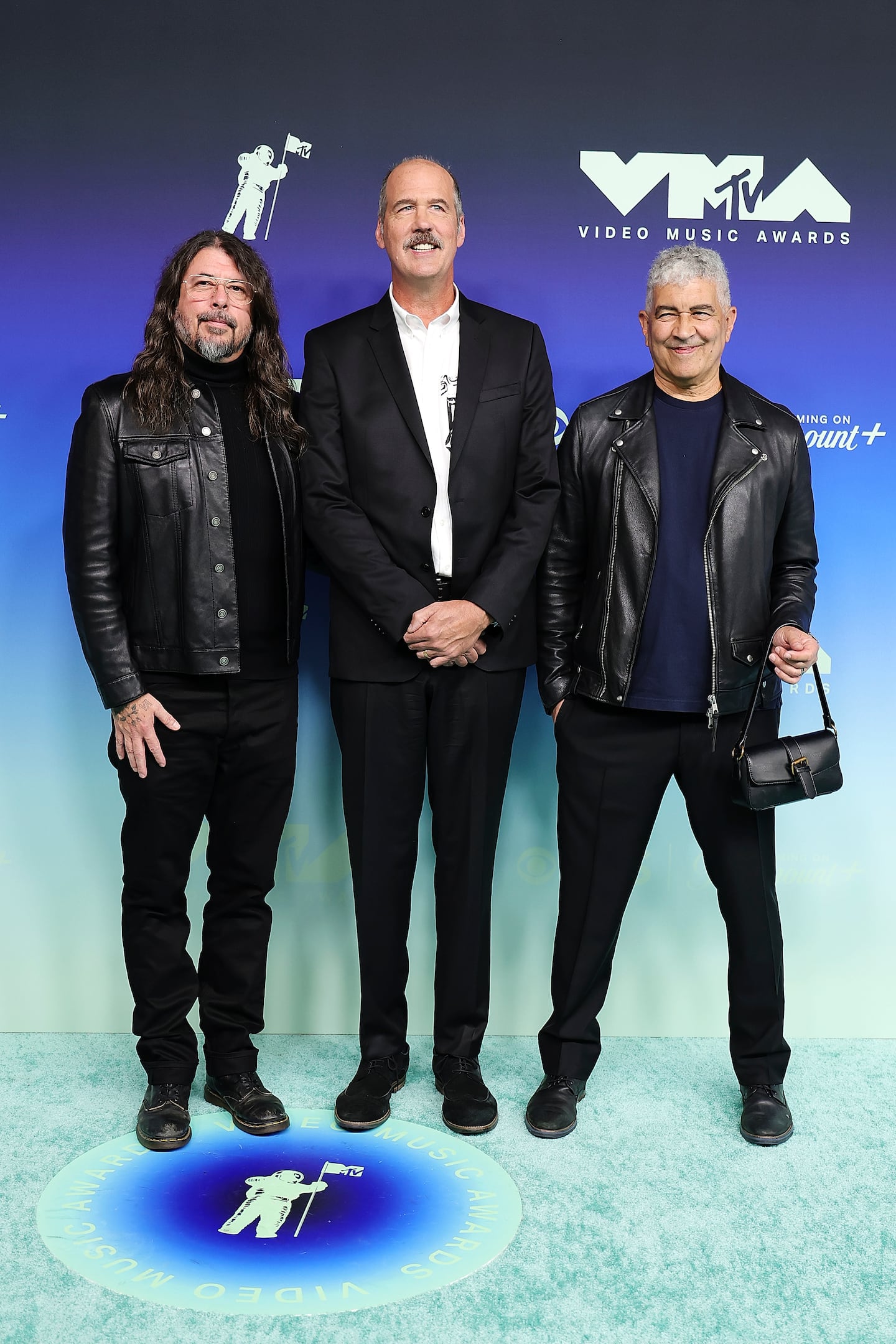 From leftt: Dave Grohl, Krist Novoselic, and Pat Smear attended the MTV Video Music Awards at the Peacock Theater in Los Angeles on Sept. 27.