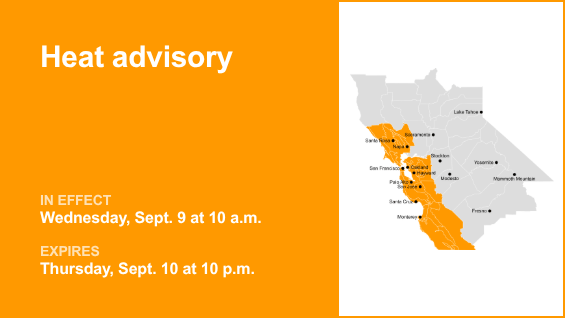 Heat advisory for Northern California for Wednesday and Thursday – The Mercury News