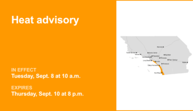 Heat advisory issued for Orange County Coast and San Diego County Coastal Areas from Tuesday to Thursday – Orange County Register