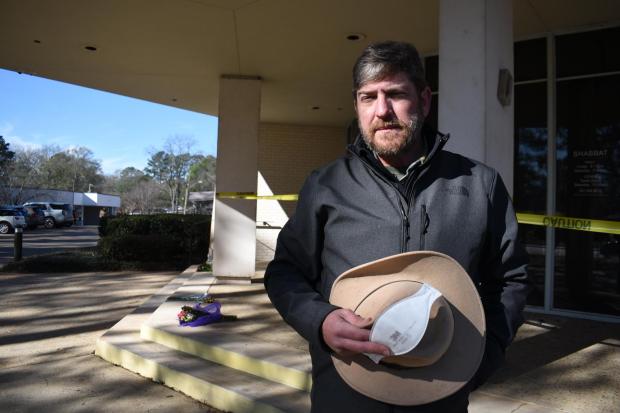 Beth Israel Congregation President Zach Shemper stands for a portrait.