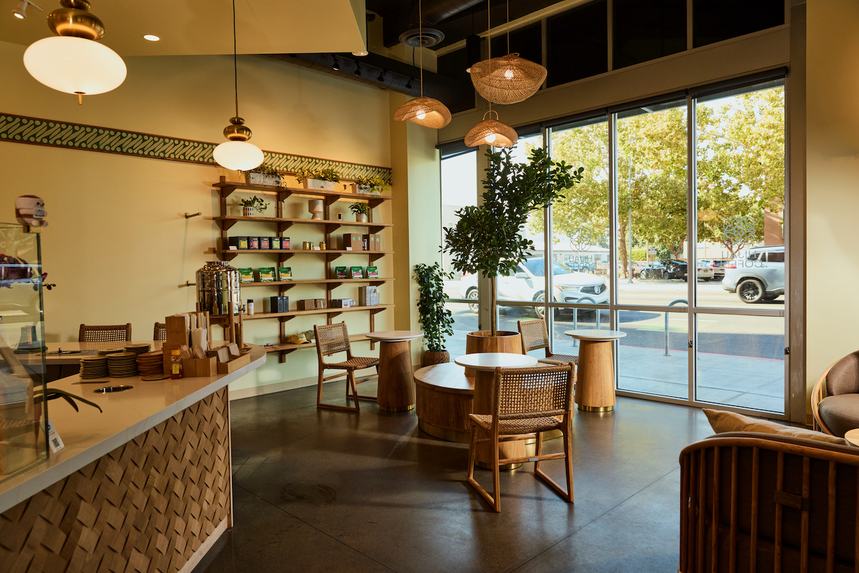 Hijau Coffee San Jose seating