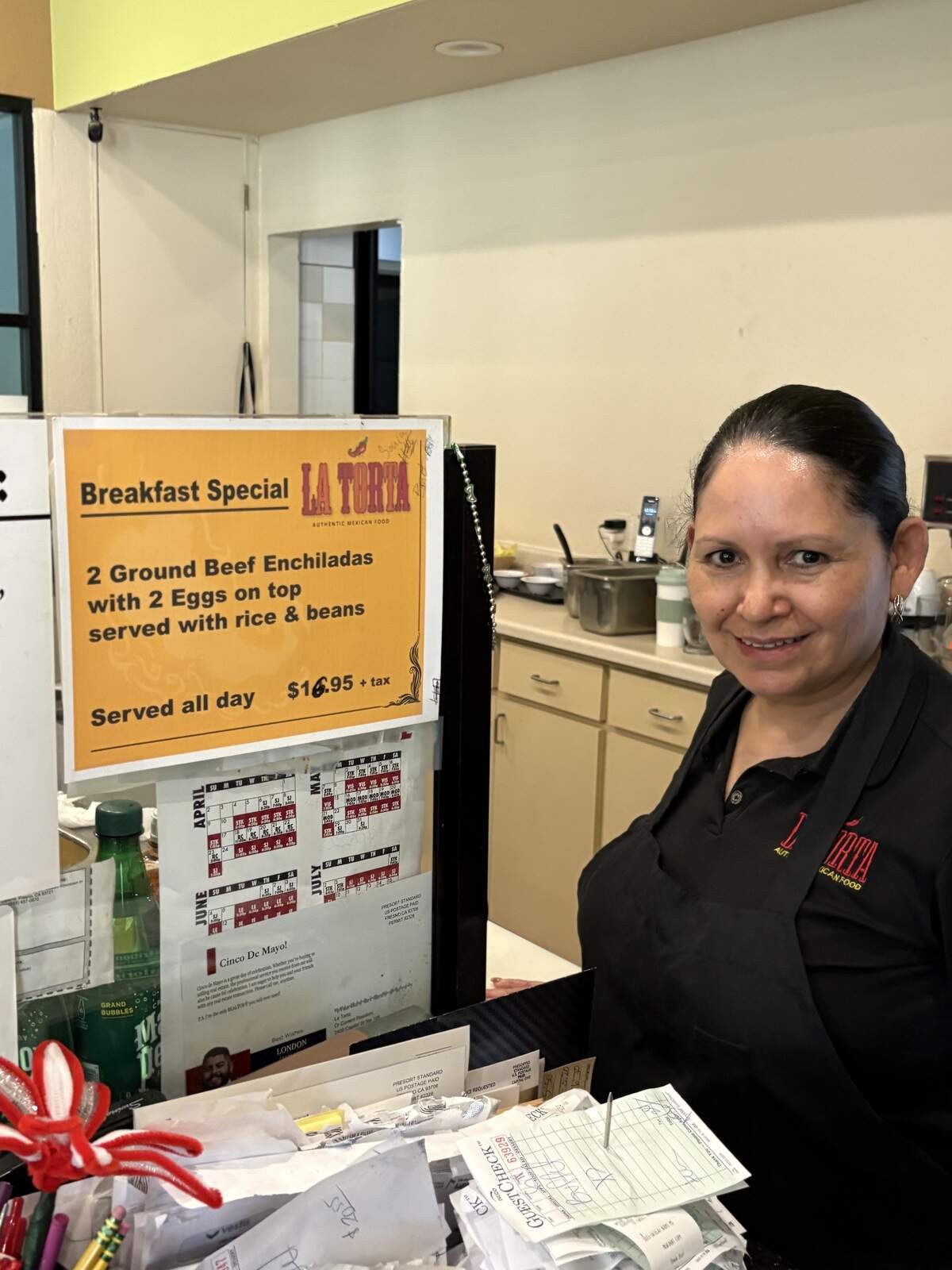 Elsa Noris, owner of La Torta Mexican restaurant inside The Galleria in Civic Center Square, talks about all-day breakfast. The restaurant is open from 6 am-3 pm.