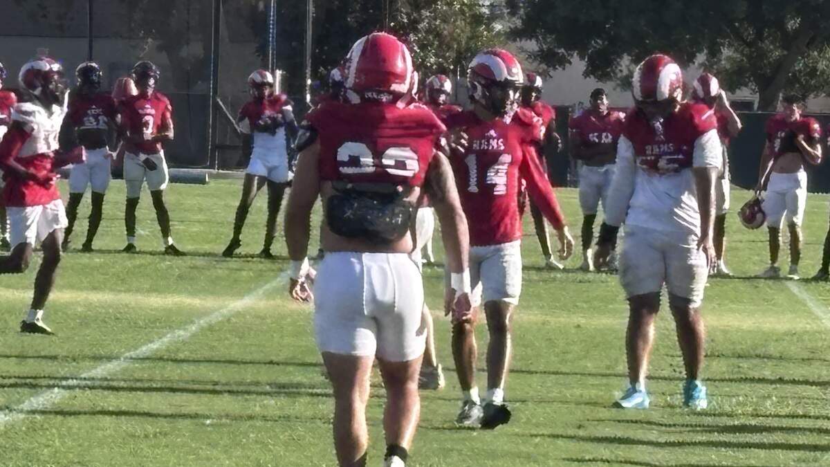 Fresno City College cornerback Bronson Williams, 14, at practice. Fresno City College cornerback Bronson Williams, 14, at practice.