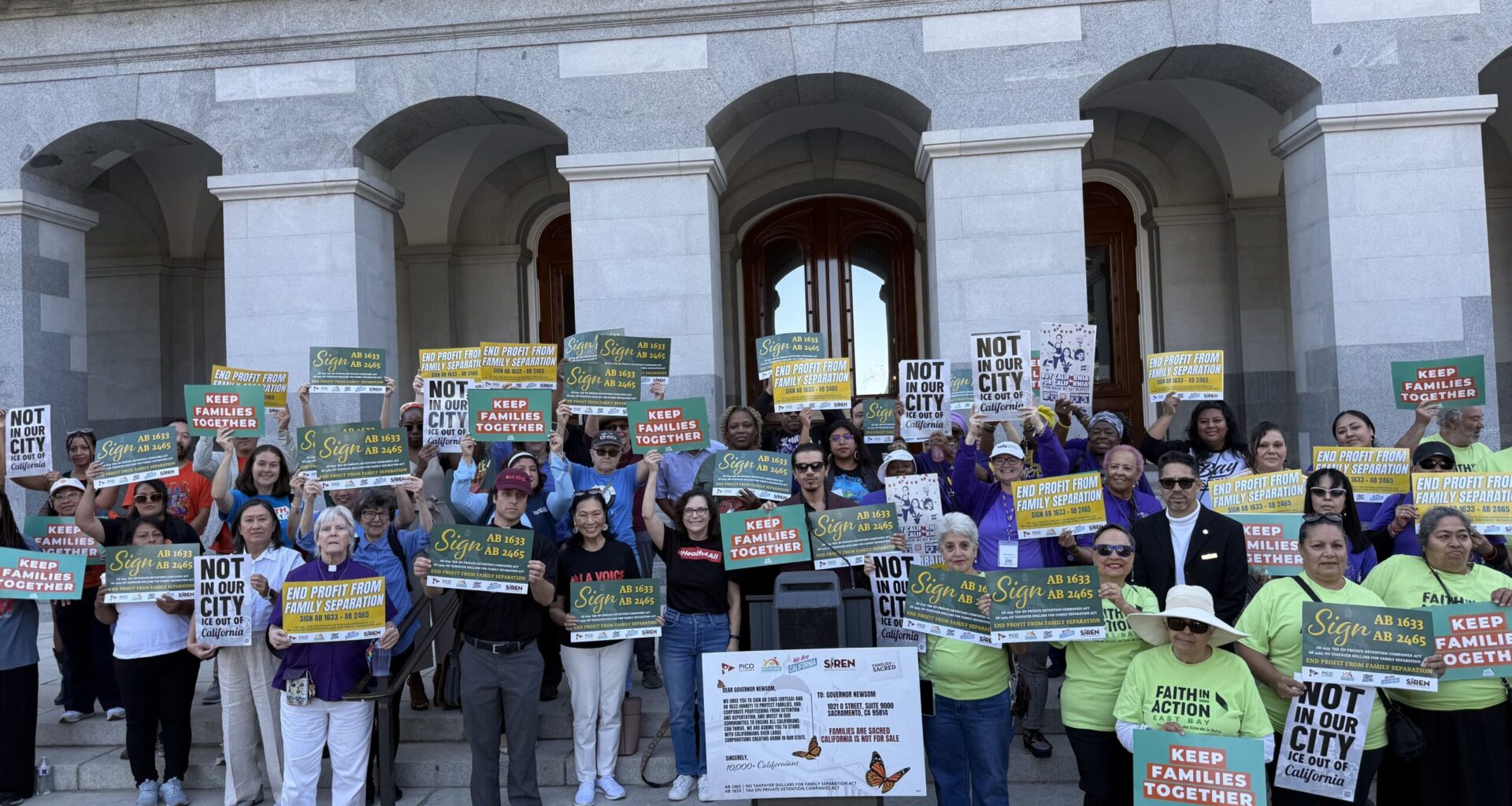 End Profit from Family Separation Press Conference & Action