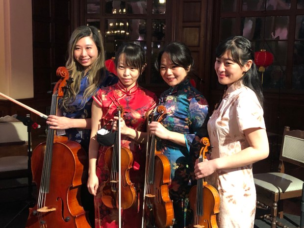 The Saltando Strings Ensemble performs on Lunar New Year at The Ebell Los Angeles. (Courtesy of The Ebell Los Angeles)