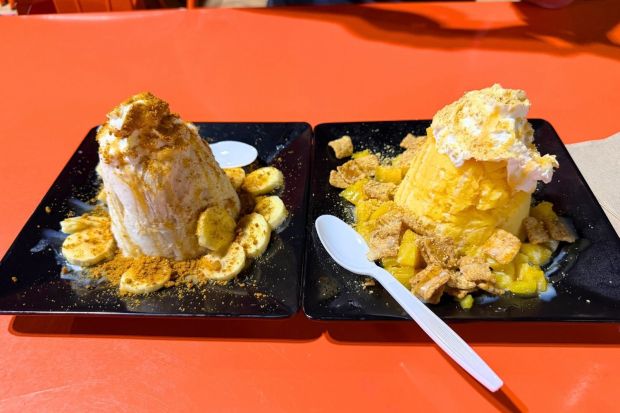 The Peach Cobbler shaved snow, Ontario, Vampire Penguin (Jordan B Darling, SCNG)
