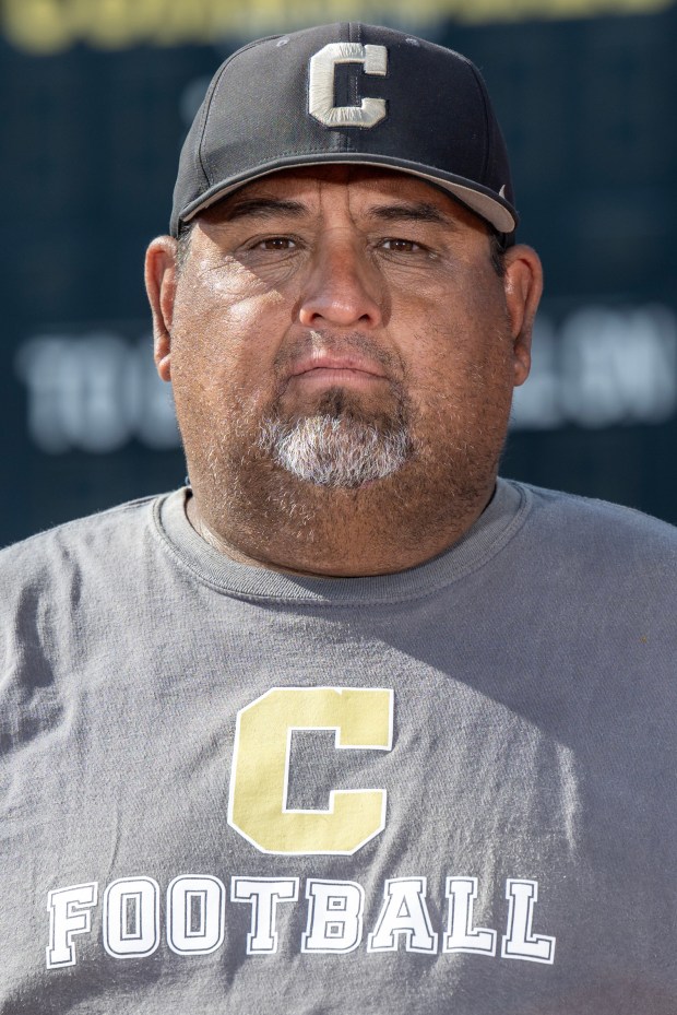 Canyon High School head football coach Vinnie Lopez in Anaheim on Wednesday, August 12, 2026. (Photo by Jeff Antenore, Orange County Register/SCNG)