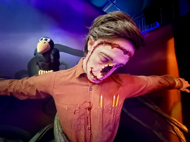 The Inked haunted maze during Knott's Scary Farm at Knott's Berry Farm. (Photo by Brady MacDonald, Orange County Register/SCNG)