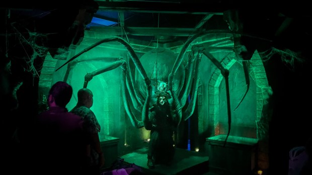 The Widows haunted maze during Knott's Scary Farm at Knott's Berry Farm. (Photo by Brady MacDonald, Orange County Register/SCNG)