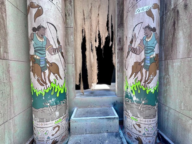The Unearthed haunted maze during Knott's Scary Farm at Knott's Berry Farm. (Photo by Brady MacDonald, Orange County Register/SCNG)