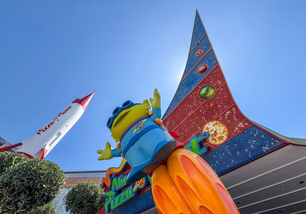 Alien Pizza Planet in Tomorrowland at Disneyland in Anaheim on Monday, August 17, 2026. (Photo by Jeff Gritchen, Orange County Register/SCNG)