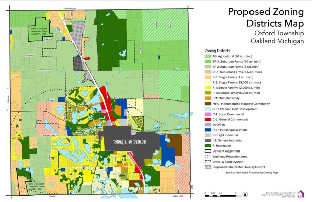 The planning commission will continue working on the township zoning map in order to designate only certain areas for any possible data center projects.photo courtesy Matt Fahr