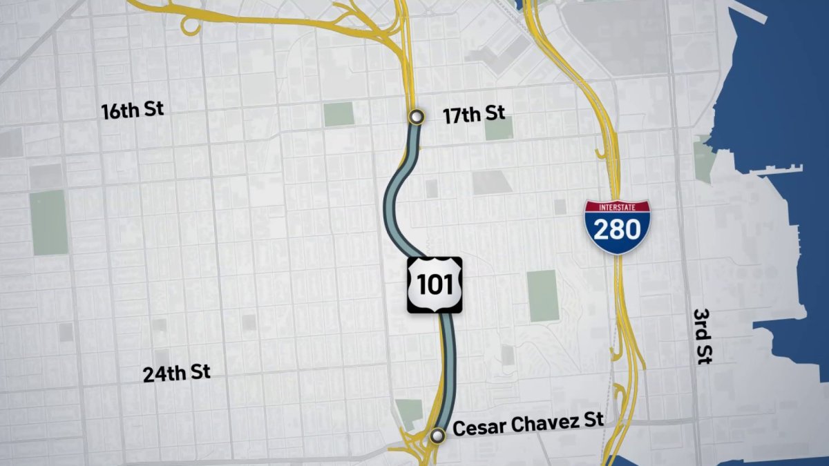 Hwy. 101 closures to cause weekend delays in SF, San Rafael – NBC Bay Area