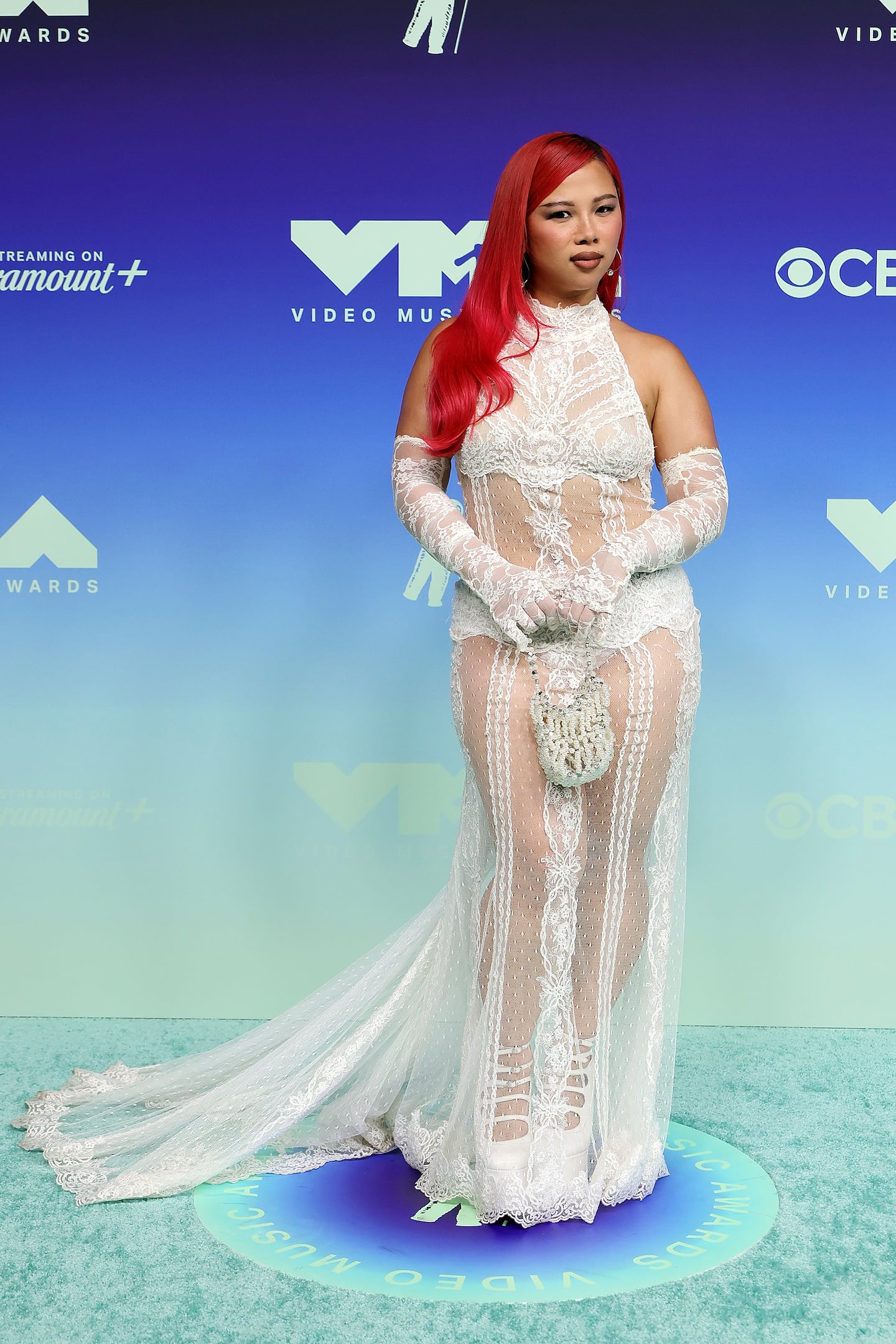 Thủy attended the MTV Video Music Awards at the Peacock Theater in Los Angeles on Sept. 27.