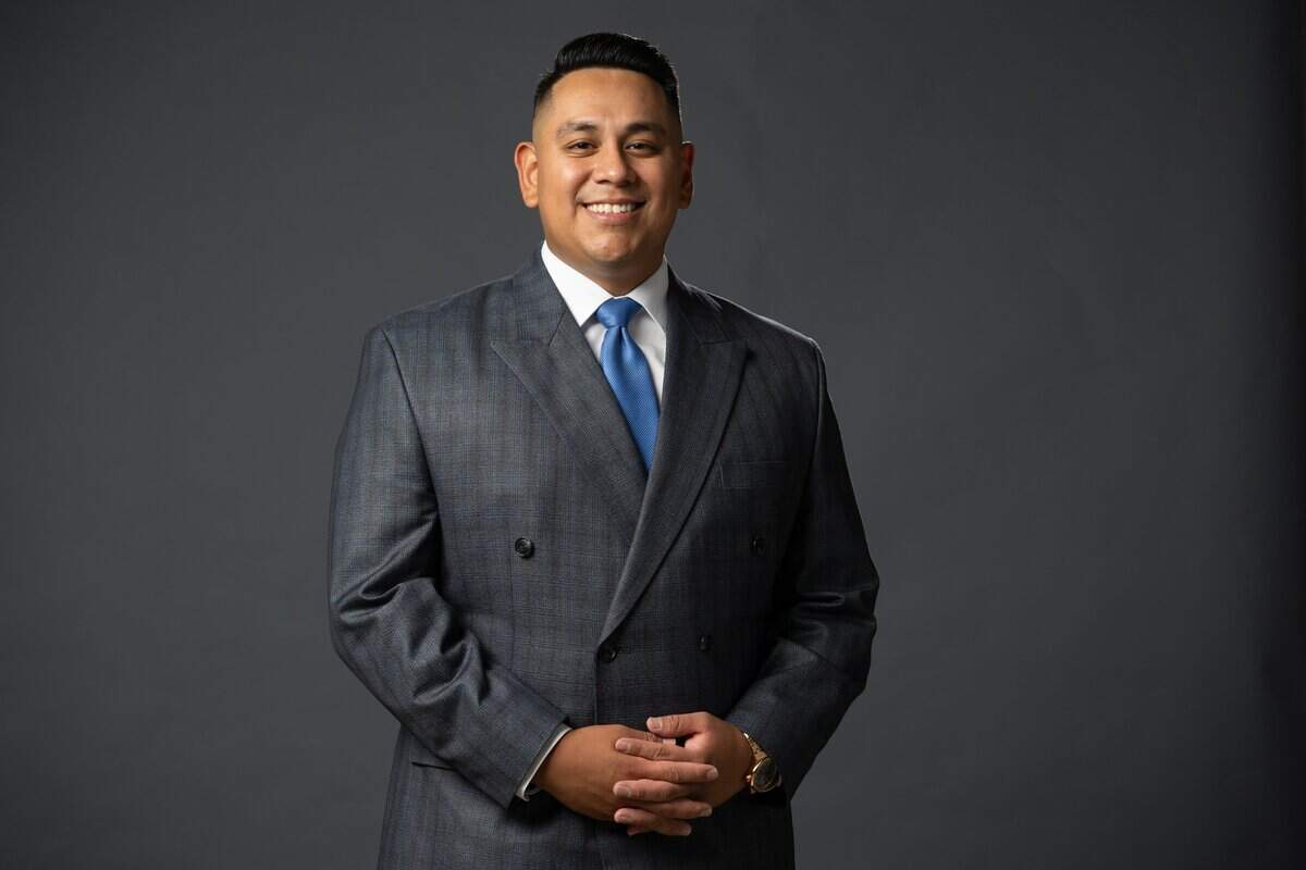 Changemaker Sergio Robles, an Elk Grove city councilmember and enlisted member of the California National Guard, poses for a portrait at on Wednesday, July 8, 2026 in Sacramento. Robles serves his community through both public office and military service.