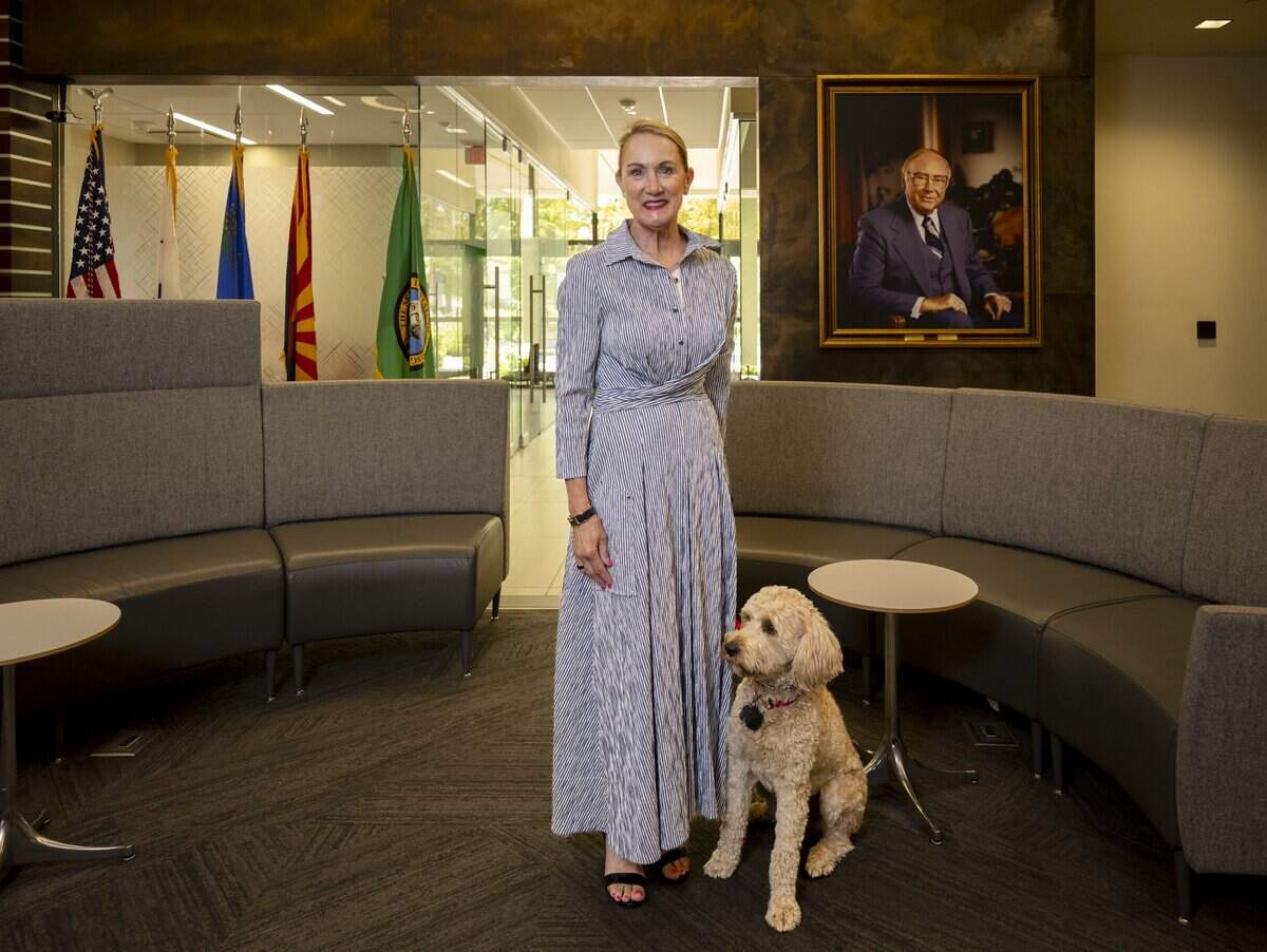 Julie Teel, president of Raley's Food For Families, poses for a portrait at the Raley's Cos. headquarters in West Sacramento on Wednesday, Aug. 26, 2026