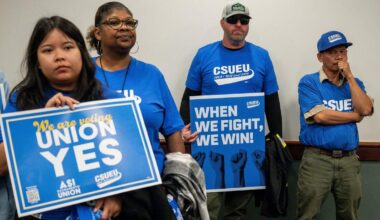 As CSU kicks off school year, workers rally for better pay