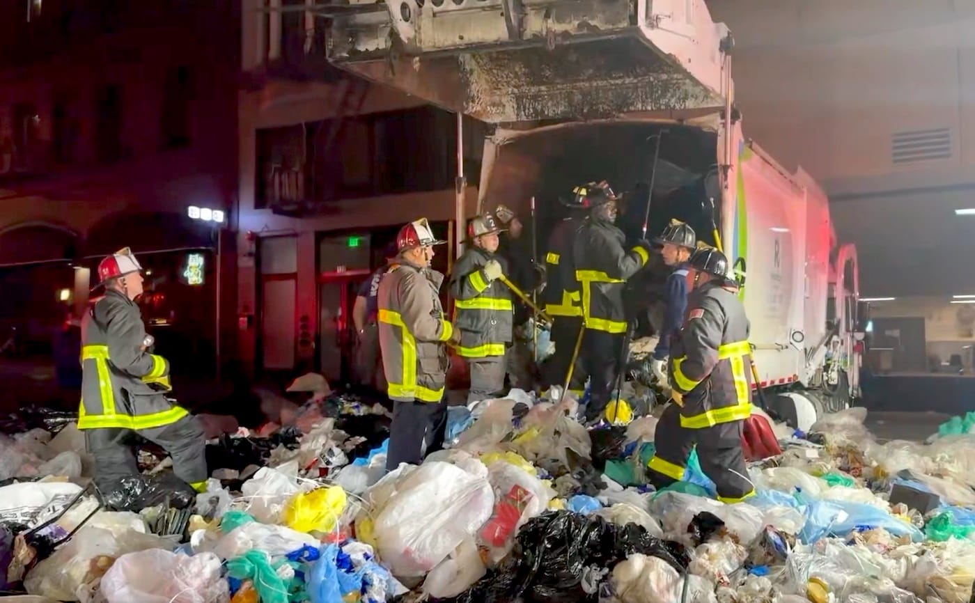 Man Rescued After Getting Trapped In Recology Garbage Truck In SF's Tenderloin