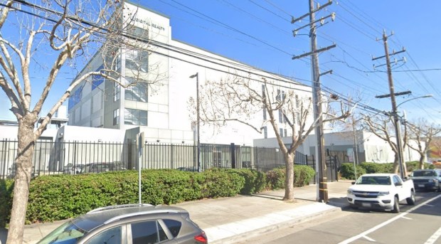 Data center hub at 720 Second Street in Oakland in the Jack London Square neighborhood, the location of a Digital Realty facility, seen in September 2025. (Google Maps)