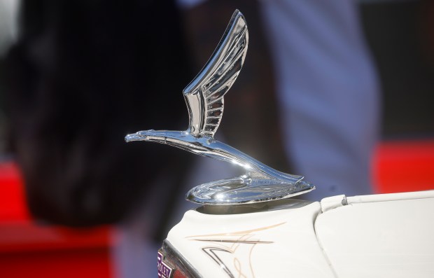 A hood ornament at the fourth annual San Jose Lowrider Day in front of San José City Hall in downtown San José, Calif., on Sunday, Sept. 6, 2026. (Nhat V. Meyer/Bay Area News Group)