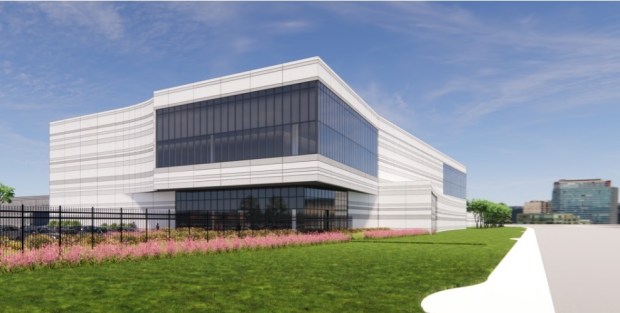 Data center at 350 West Trimble Road in north San Jose, concept.(Sheehan Nagle Hartray Architects)