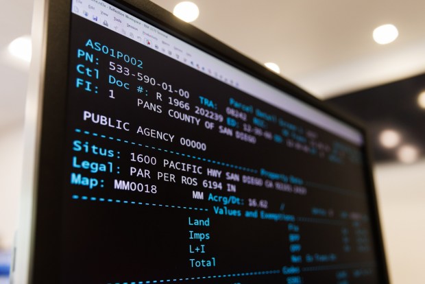 San Diego, California - The San Diego County Asssessor's office uses an oudated system called COBOL, as shown at the County Administration Center on Wednesday, Sept. 2, 2026.(Kristian Carreon / The San Diego Union-Tribune)