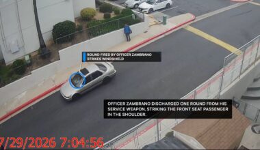 Video shows San Diego police officer shoot at suspected stolen vehicle in San Ysidro, wounding man – San Diego Union-Tribune