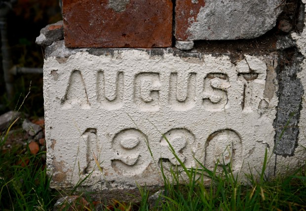 A corner stone is shown on the corner of The Buddhist Temple of San Diego Sept. 20, 2026 in San Diego, Calif. (Photo by Denis Poroy)